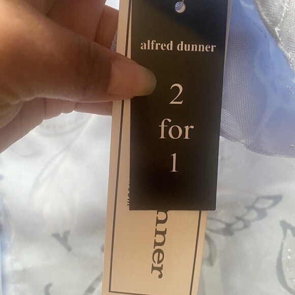 WOMEN'S ALFRED DUNNER blue FLORAL 2-FER  KNIT TOP WITH NECKLACE SP $58 New - Picture 14 of 16